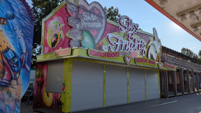 Martl's Schokofrüchte (23.08.2024) Martl's Schokofrüchte neben der Erdinger Hütt'n