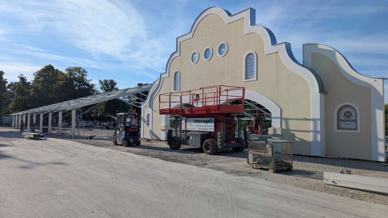 Festzelt Erdinger Weißbräu - Stahlgerüst