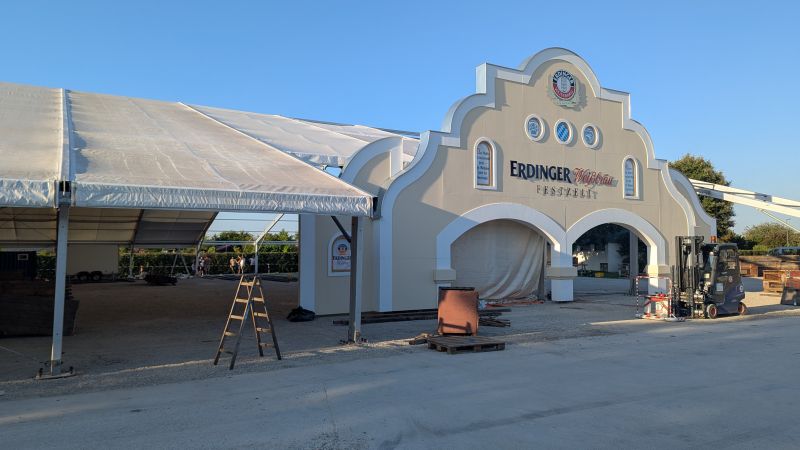 Festzelt Erdinger Weißbräu - Dach
