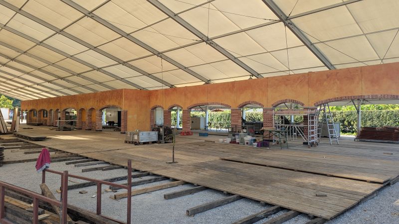 Festzelt Erdinger Weißbräu - Innenausbau