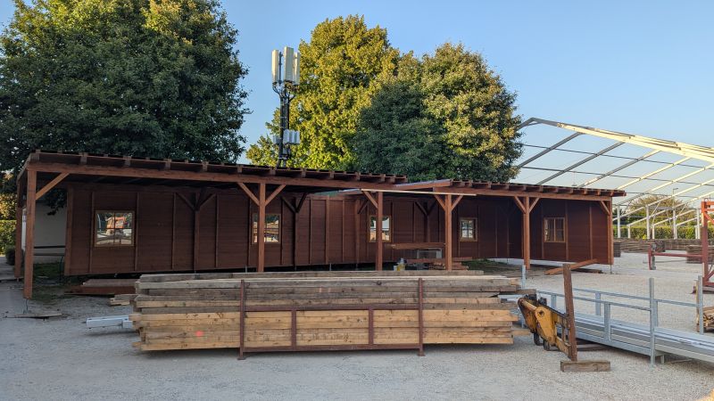 Biergarten Erdinger Weißbräuzelt - Aufbau 2