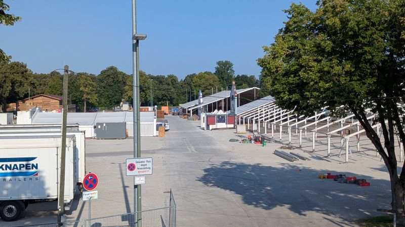 Überblick Herbstfestaufbau