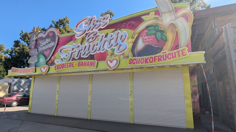Martl's Schokofrüchte - fertig aufgebaut
