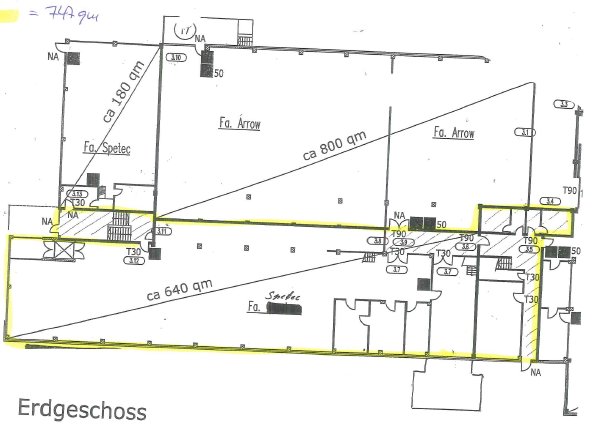 Grundrisse Halle