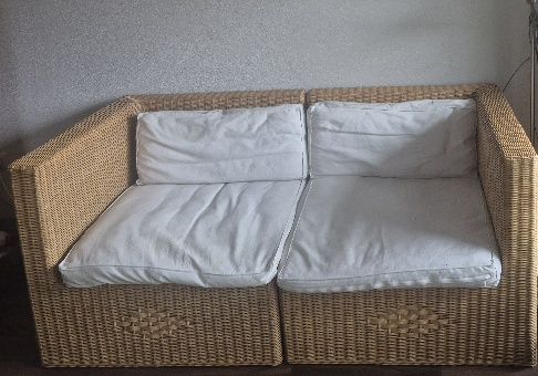 Verkauf Rattan Sofa und Sessel