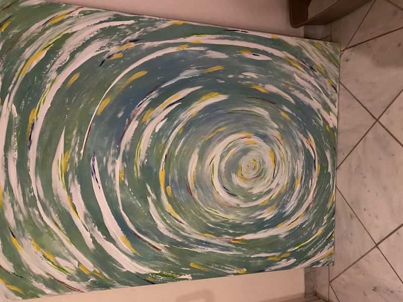 Acrylbild Unikat ca .90x120cm