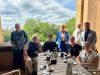 Besuchergruppe aus West Chicago mit Ministerin Ulrike Scharf