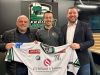 Quelle: Erding Gladiators - v.l.: Christoph Mosbauer (Kassier Erding Gladiators), Sebastian Busch, David Whitney (sportlicher Leiter Erding Gladiators)