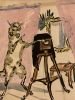 Quelle: Franz-Xaver-Strahl Museum - Humorige Illustration "Ich werde Photograph blöckte das Schaf" für den Scholz-Verlag in Mainz