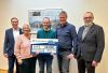 Quelle: Rotary Club Erding, Von links: Dr. Christian Otto, Ingrid Kaps Michael Neid, Christian Brunner, Raimar Dresch