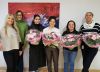 Quelle: Landratsamt Erding. v.l. Integrationsbeauftragte Annette Haas, stellvertretende Pflegedirektorin Nicole Hoffmann, Fatemeh Hosseini, Mira Erdeljanovic, Nina Gayle Rowan, Janina Wiggens