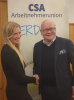 Quelle: CSU OV Langenpreising, Die Kreisvorsitzende Iva Hirt mit dem Bezirksvorsitzenden aus Oberbayern Matthias Leis
