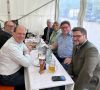 Quelle: CSU Langenpreising - Peter Huber nebst Gattin, Stellv. Ortsvorsitzende Rosmarie Voglrieder mit Gatten, Stellv. Ortsvorsitzender und Jugendreferent Holger Scheiding und Vorstandsmitglied Marcus Steinlechner, sowie Ortsvorsitzenden Alexander Klug