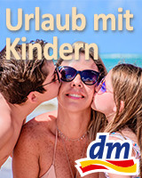 Werbebanner Urlaub mit Kindern