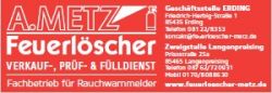 A. Metz - Feuerlöscher-Verkauf / -Prüf- u. Fülldienst`s Logo
